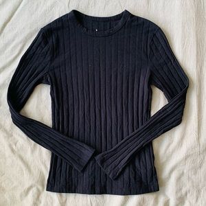 Ribbed Long Sleeve Shirt